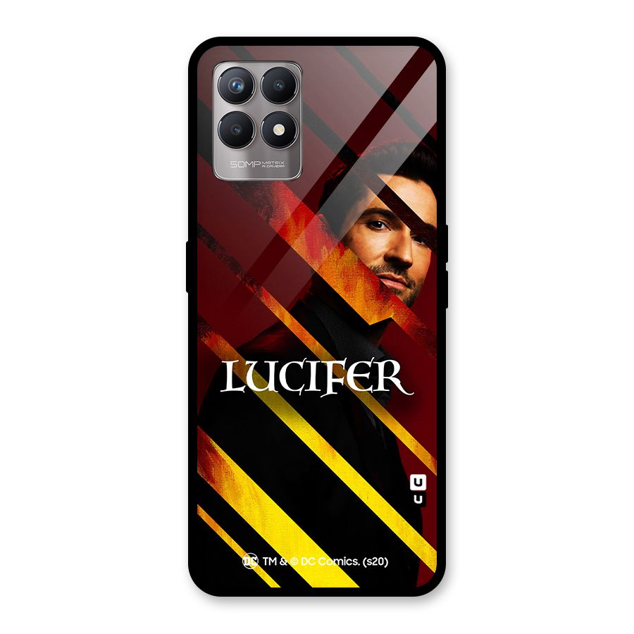 Lucifer Hell Stripes Glass Back Case for Realme Narzo 50