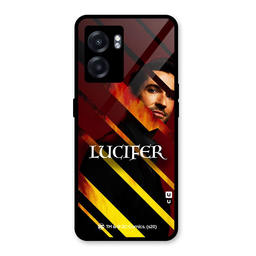 Lucifer Hell Stripes Glass Back Case for Realme Narzo 50 5G