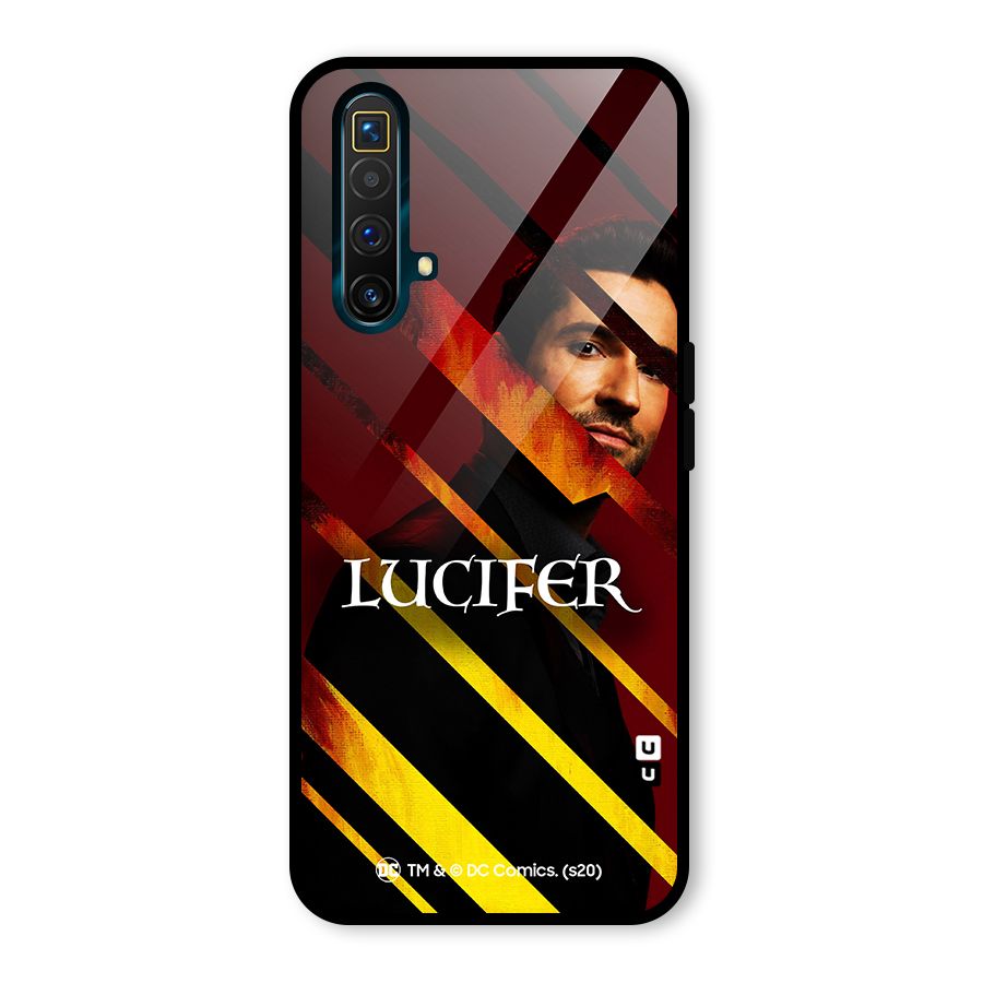 Lucifer Hell Stripes Glass Back Case for Realme X3 SuperZoom