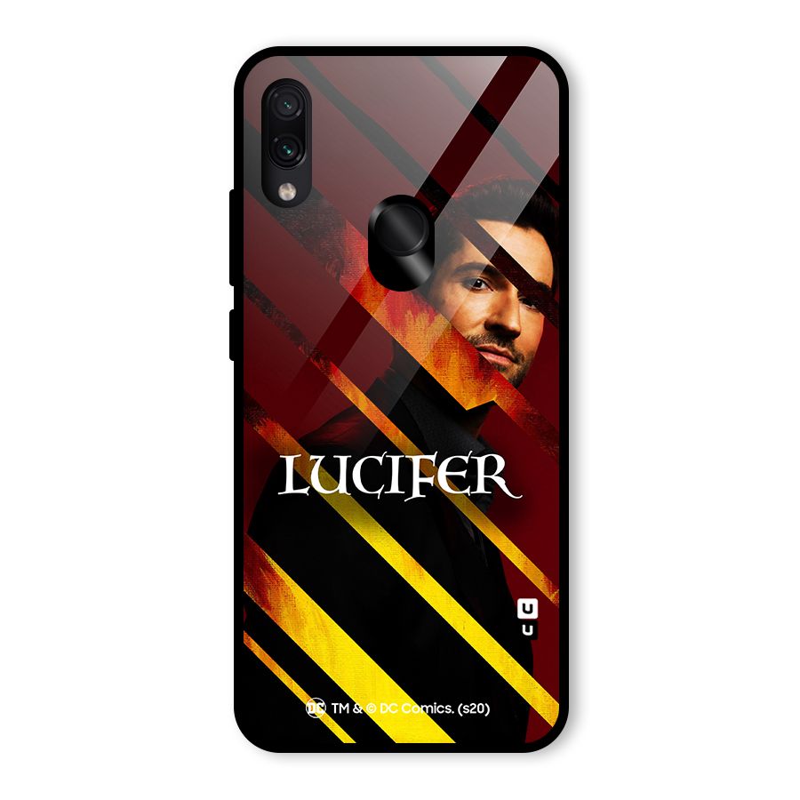 Lucifer Hell Stripes Glass Back Case for Redmi Note 7 Pro