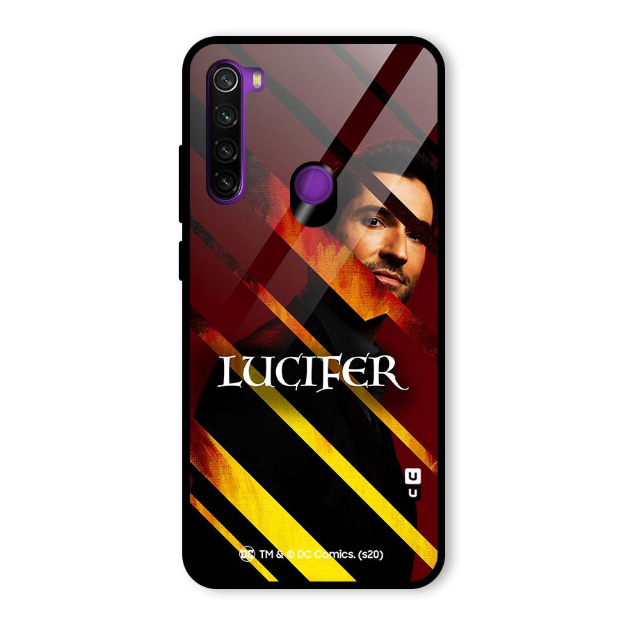 Lucifer Hell Stripes Glass Back Case for Redmi Note 8