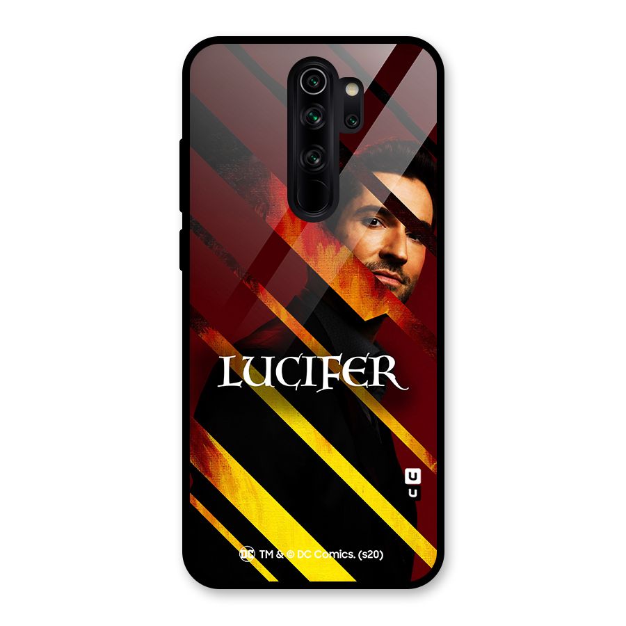 Lucifer Hell Stripes Glass Back Case for Redmi Note 8 Pro