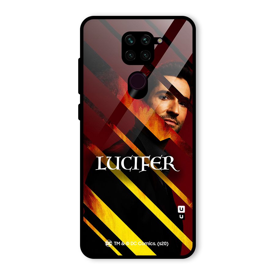 Lucifer Hell Stripes Glass Back Case for Redmi Note 9