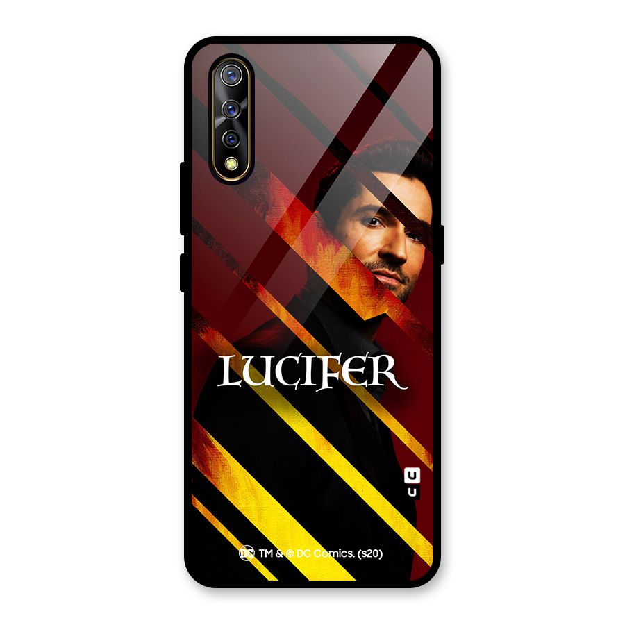 Lucifer Hell Stripes Glass Back Case for Vivo S1