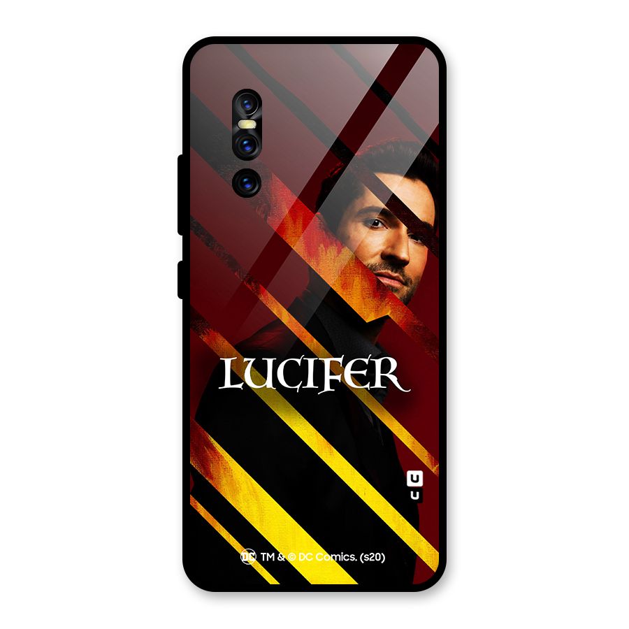 Lucifer Hell Stripes Glass Back Case for Vivo V15 Pro
