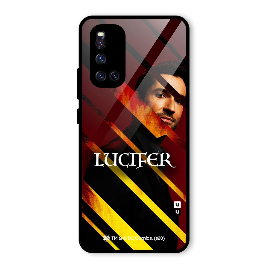 Lucifer Hell Stripes Glass Back Case for Vivo V19