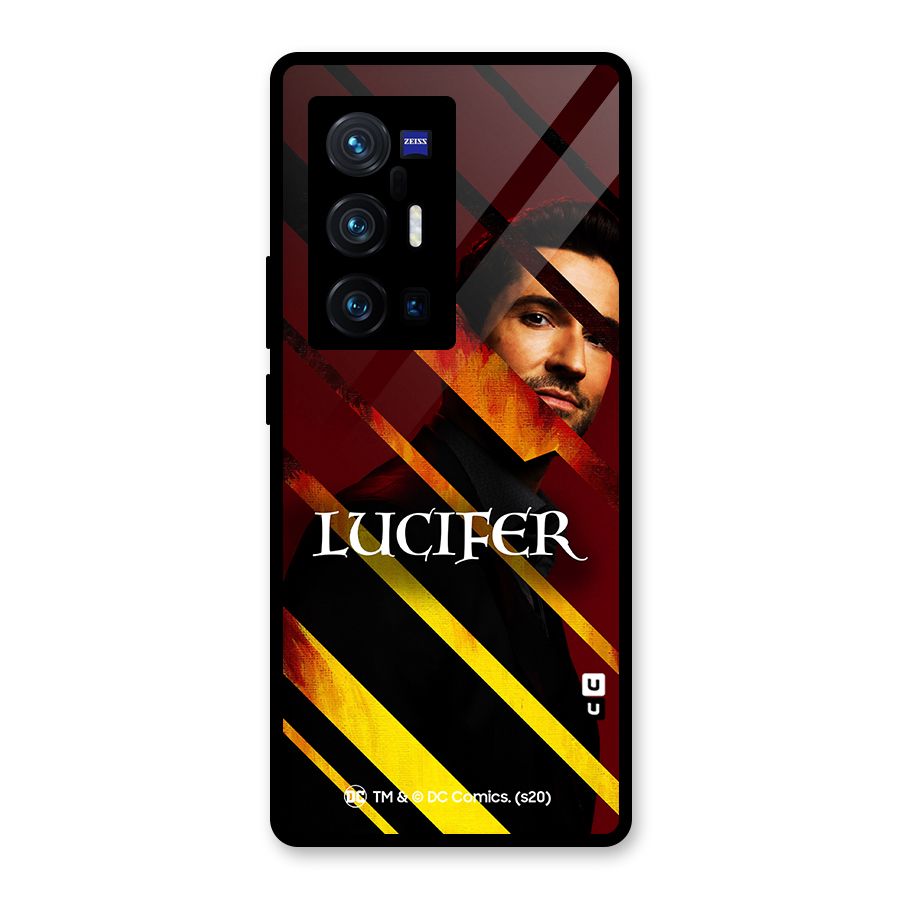 Lucifer Hell Stripes Glass Back Case for Vivo X70 Pro Plus