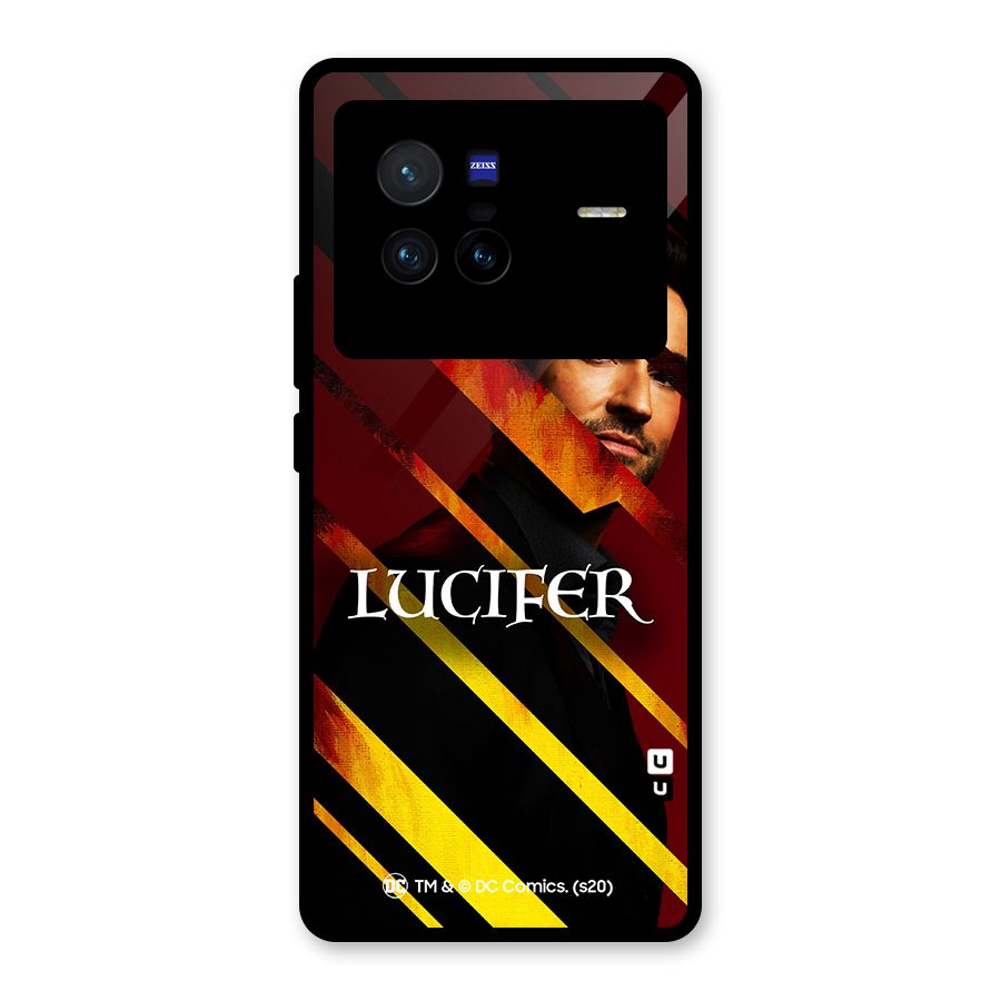 Lucifer Hell Stripes Glass Back Case for Vivo X80