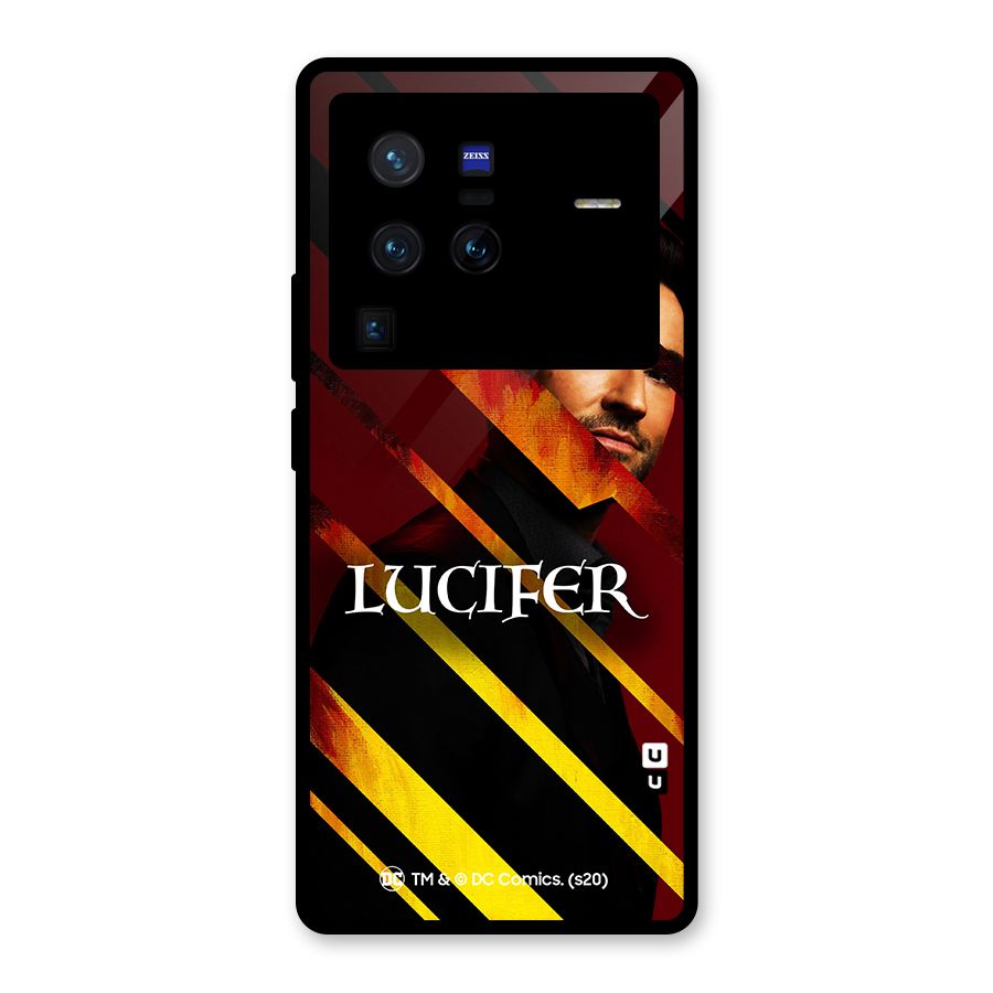 Lucifer Hell Stripes Glass Back Case for Vivo X80 Pro