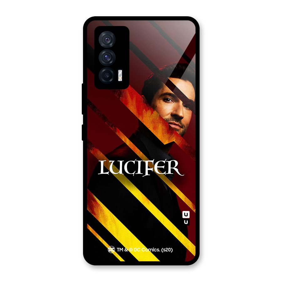 Lucifer Hell Stripes Glass Back Case for Vivo iQOO 7 5G