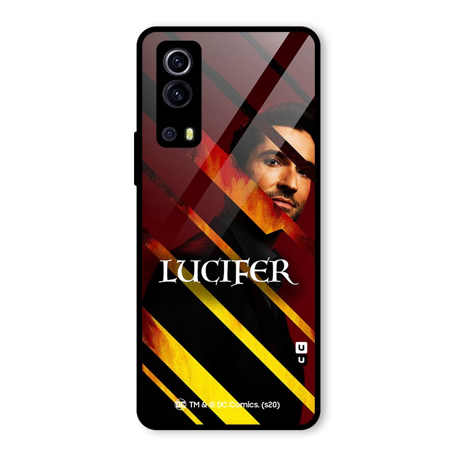 Lucifer Hell Stripes Glass Back Case for Vivo iQOO Z3