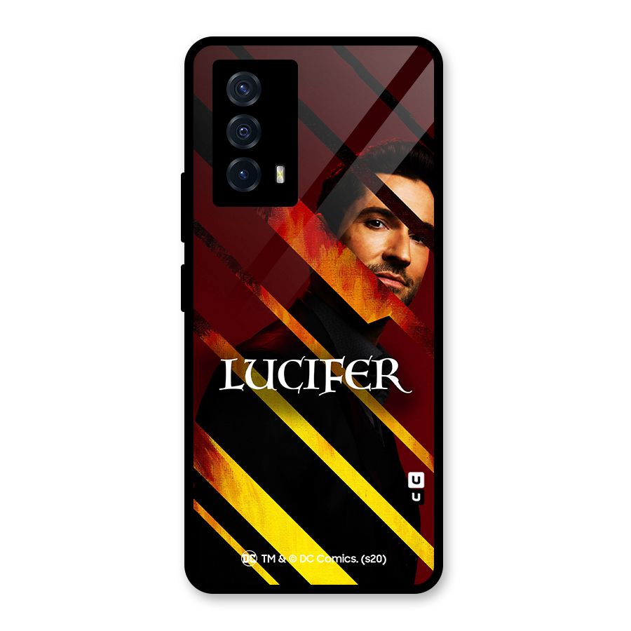 Lucifer Hell Stripes Glass Back Case for Vivo iQOO Z5