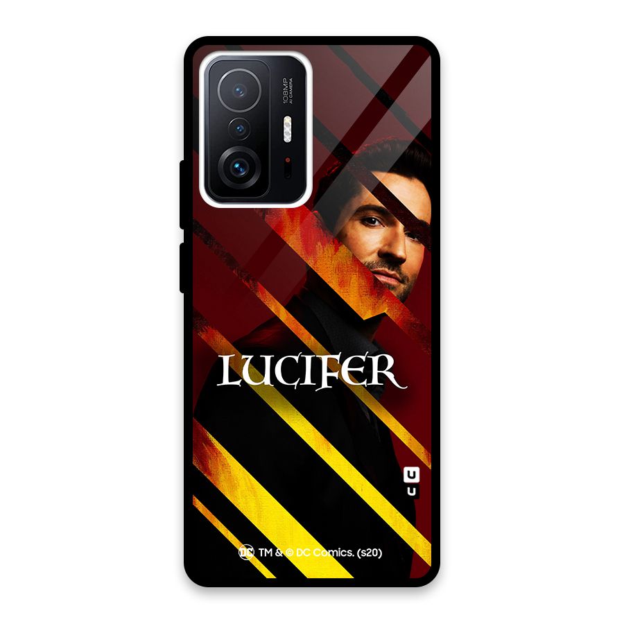Lucifer Hell Stripes Glass Back Case for Xiaomi 11T Pro