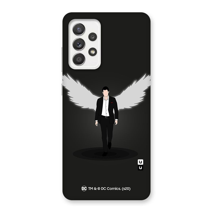 Lucifer Minimalistic Archangel Art Back Case for Galaxy A52