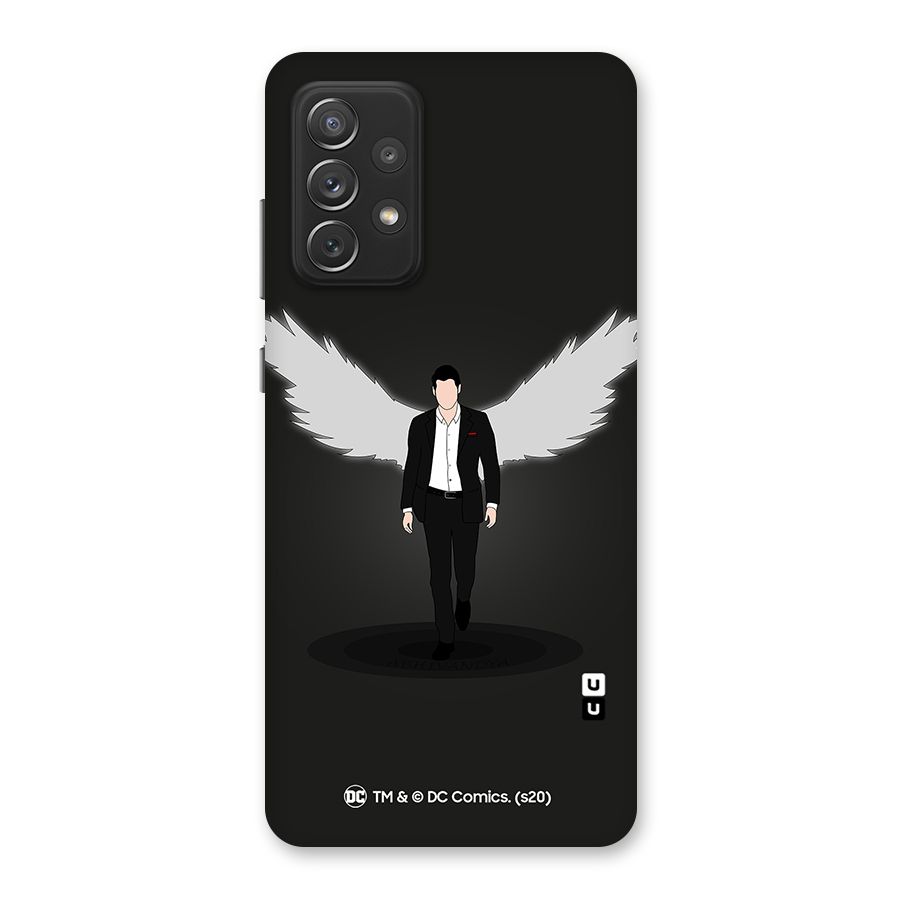 Lucifer Minimalistic Archangel Art Back Case for Galaxy A72