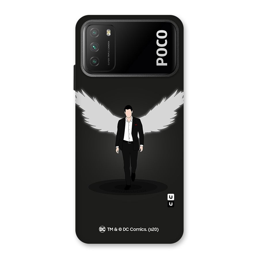 Lucifer Minimalistic Archangel Art Back Case for Poco M3