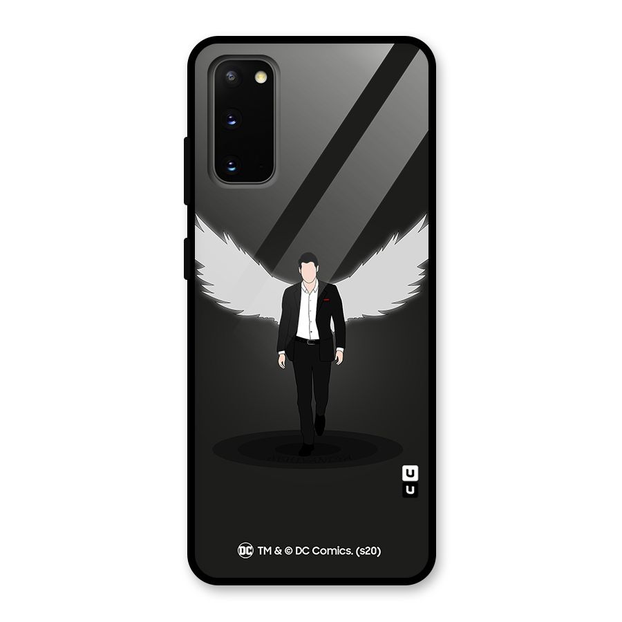 Lucifer Minimalistic Archangel Art Glass Back Case for Galaxy S20