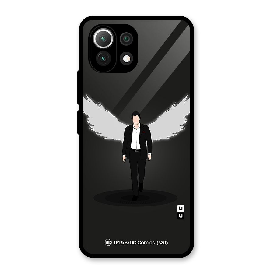 Lucifer Minimalistic Archangel Art Glass Back Case for Mi 11 Lite NE 5G