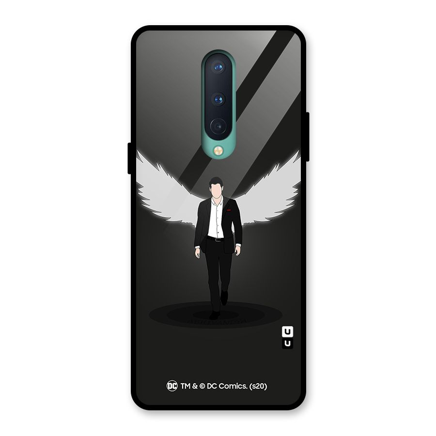 Lucifer Minimalistic Archangel Art Glass Back Case for OnePlus 8