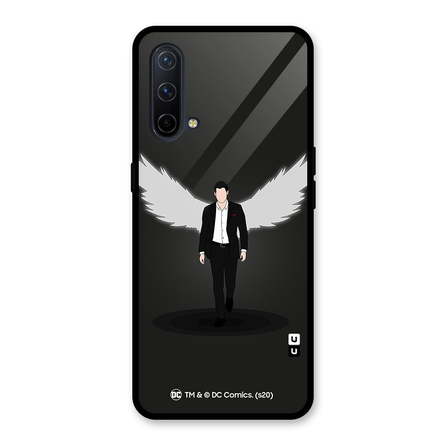 Lucifer Minimalistic Archangel Art Glass Back Case for OnePlus Nord CE 5G