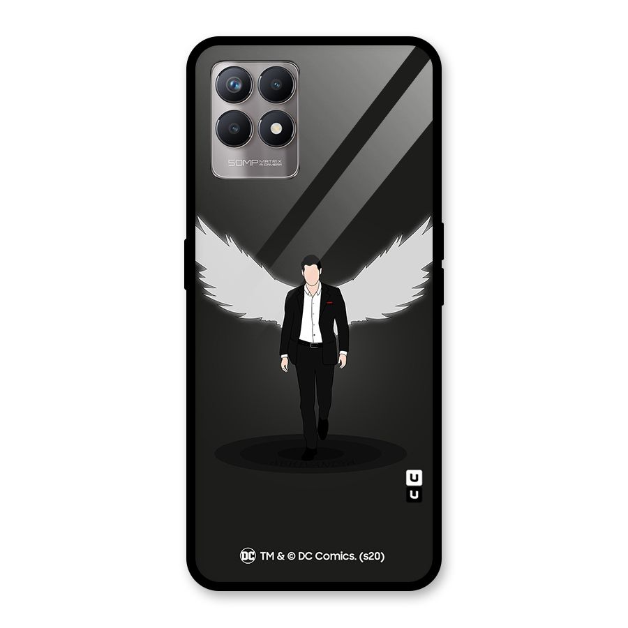 Lucifer Minimalistic Archangel Art Glass Back Case for Realme 8i