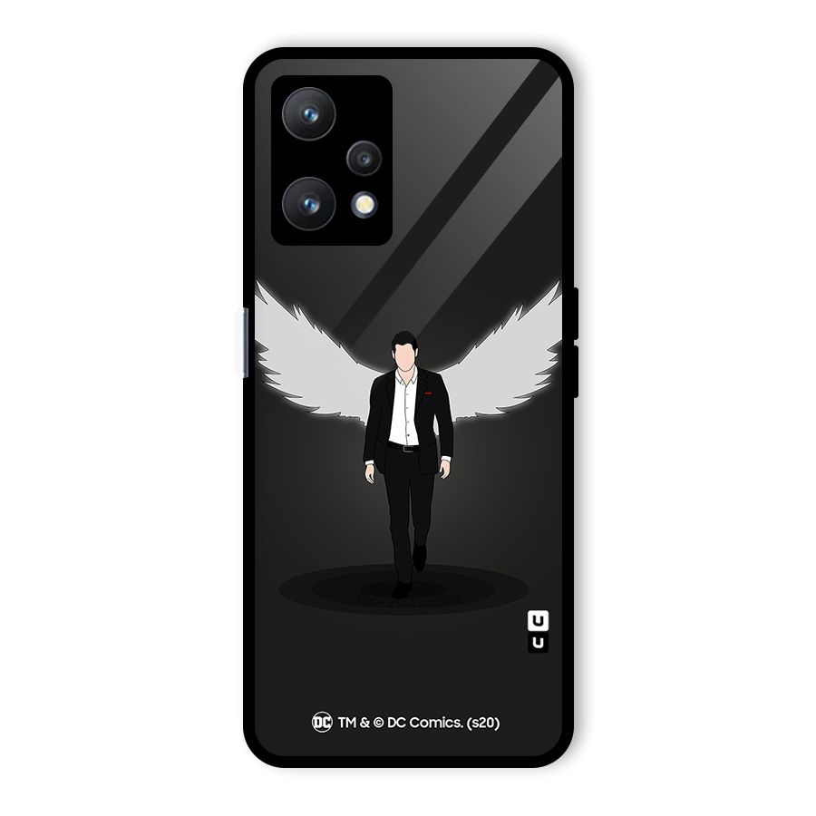 Lucifer Minimalistic Archangel Art Glass Back Case for Realme 9 Pro 5G