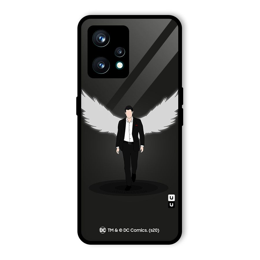 Lucifer Minimalistic Archangel Art Glass Back Case for Realme 9 Pro Plus 5G