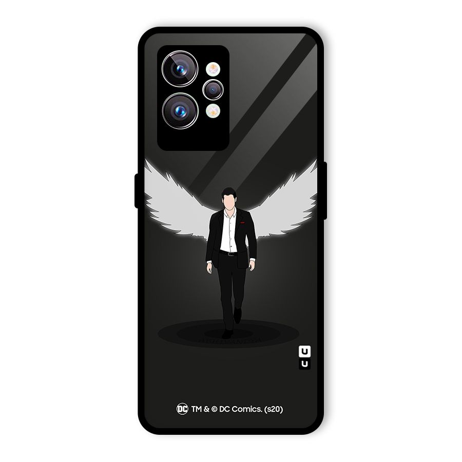 Lucifer Minimalistic Archangel Art Glass Back Case for Realme GT2 Pro
