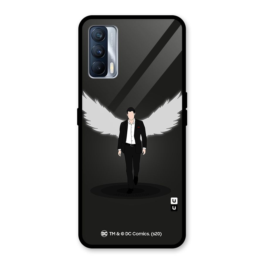 Lucifer Minimalistic Archangel Art Glass Back Case for Realme X7