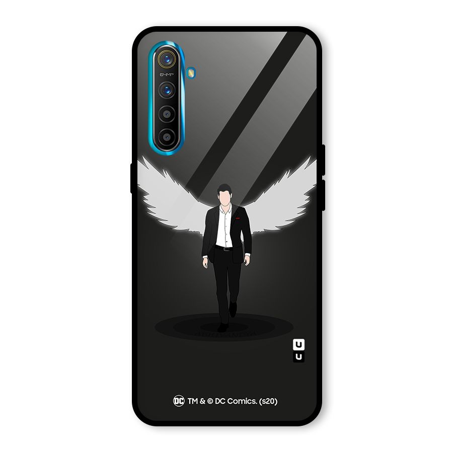 Lucifer Minimalistic Archangel Art Glass Back Case for Realme XT
