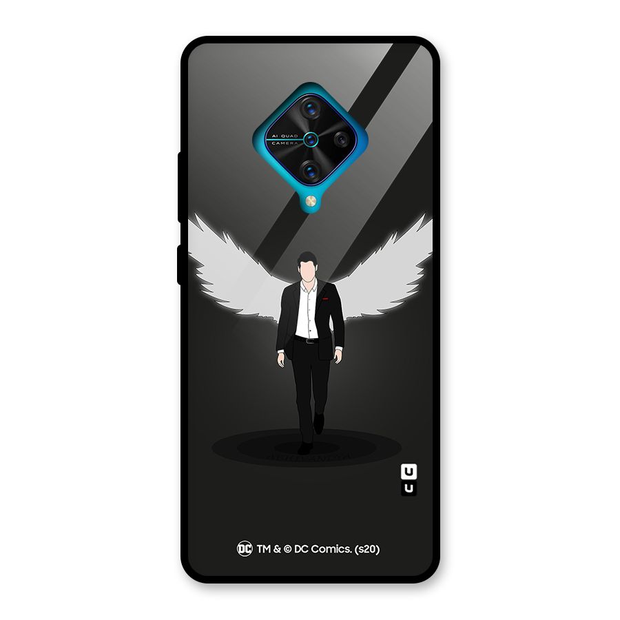 Lucifer Minimalistic Archangel Art Glass Back Case for Vivo S1 Pro