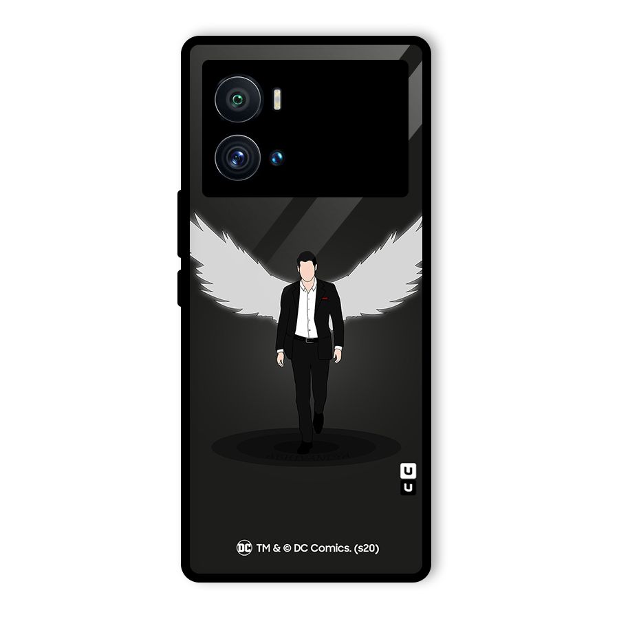 Lucifer Minimalistic Archangel Art Glass Back Case for Vivo iQOO 9 Pro