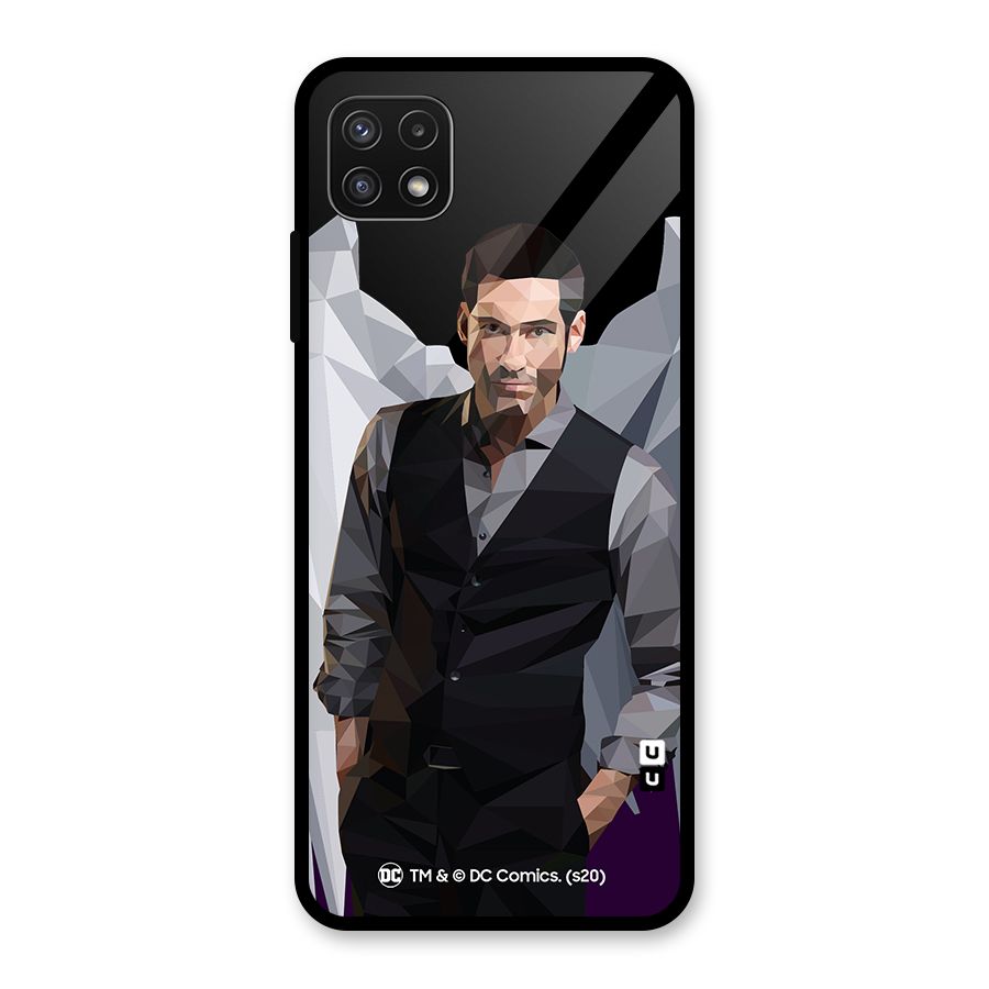 Lucifer Morningstar Art Abstract Glass Back Case for Galaxy A22 5G