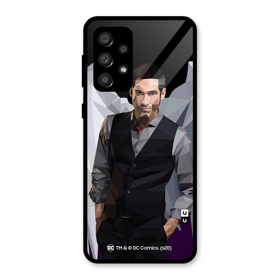 Lucifer Morningstar Art Abstract Glass Back Case for Galaxy A32