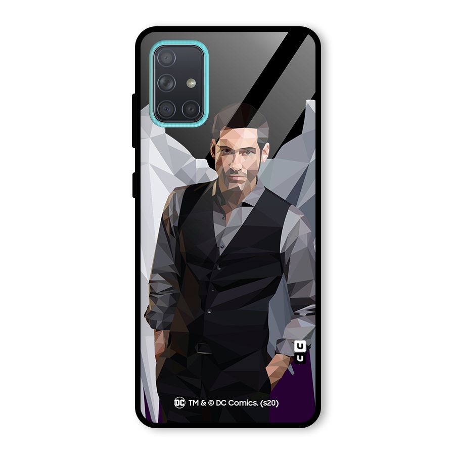 Lucifer Morningstar Art Abstract Glass Back Case for Galaxy A71