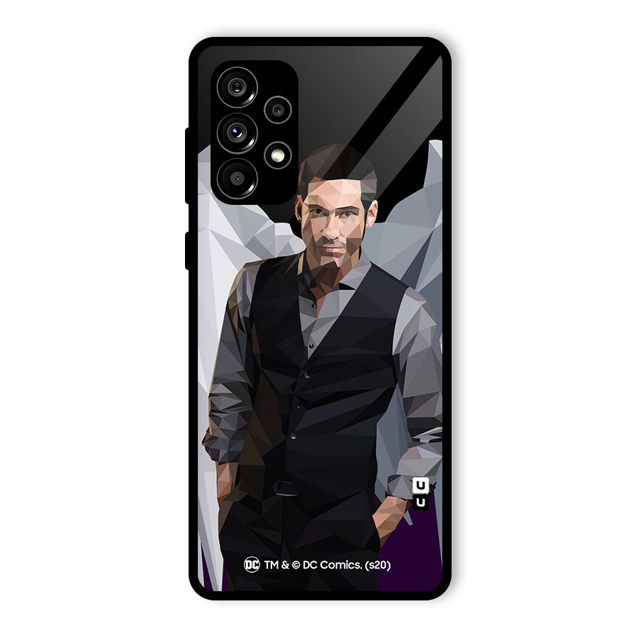 Lucifer Morningstar Art Abstract Glass Back Case for Galaxy A73 5G
