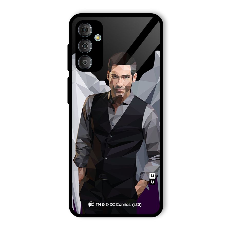 Lucifer Morningstar Art Abstract Glass Back Case for Galaxy F23