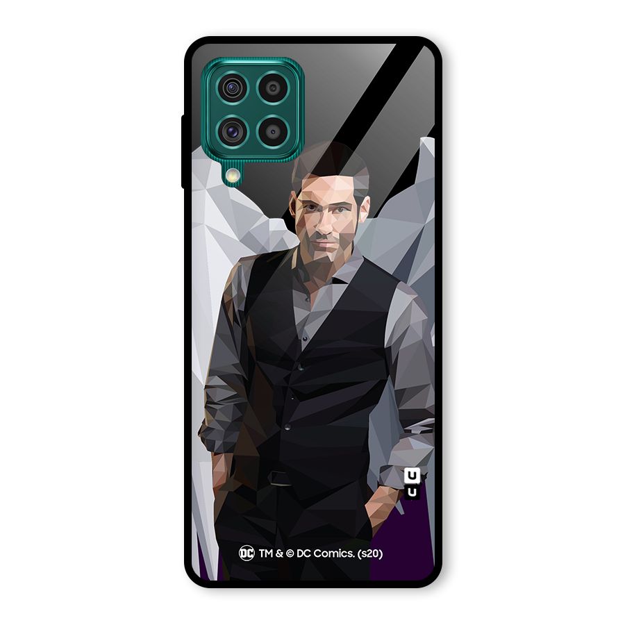 Lucifer Morningstar Art Abstract Glass Back Case for Galaxy F62