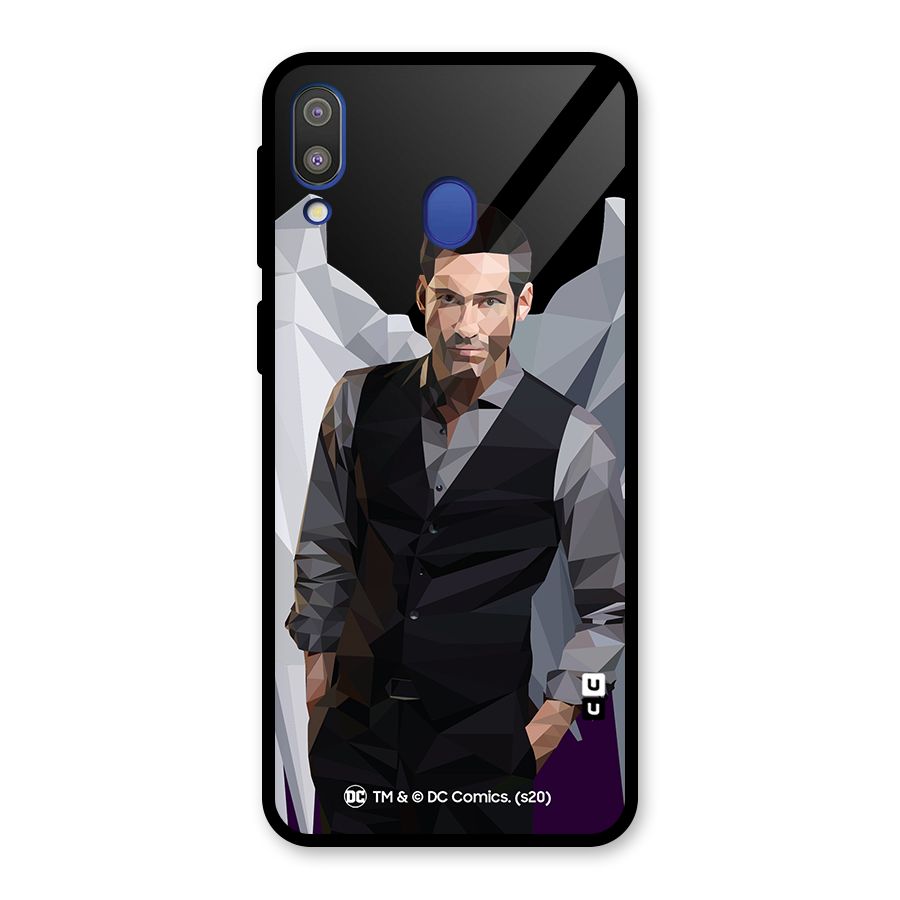 Lucifer Morningstar Art Abstract Glass Back Case for Galaxy M20