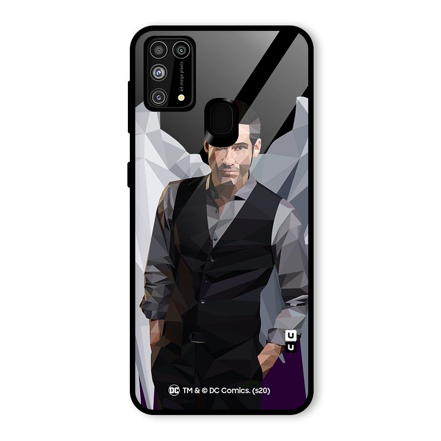 Lucifer Morningstar Art Abstract Glass Back Case for Galaxy M31