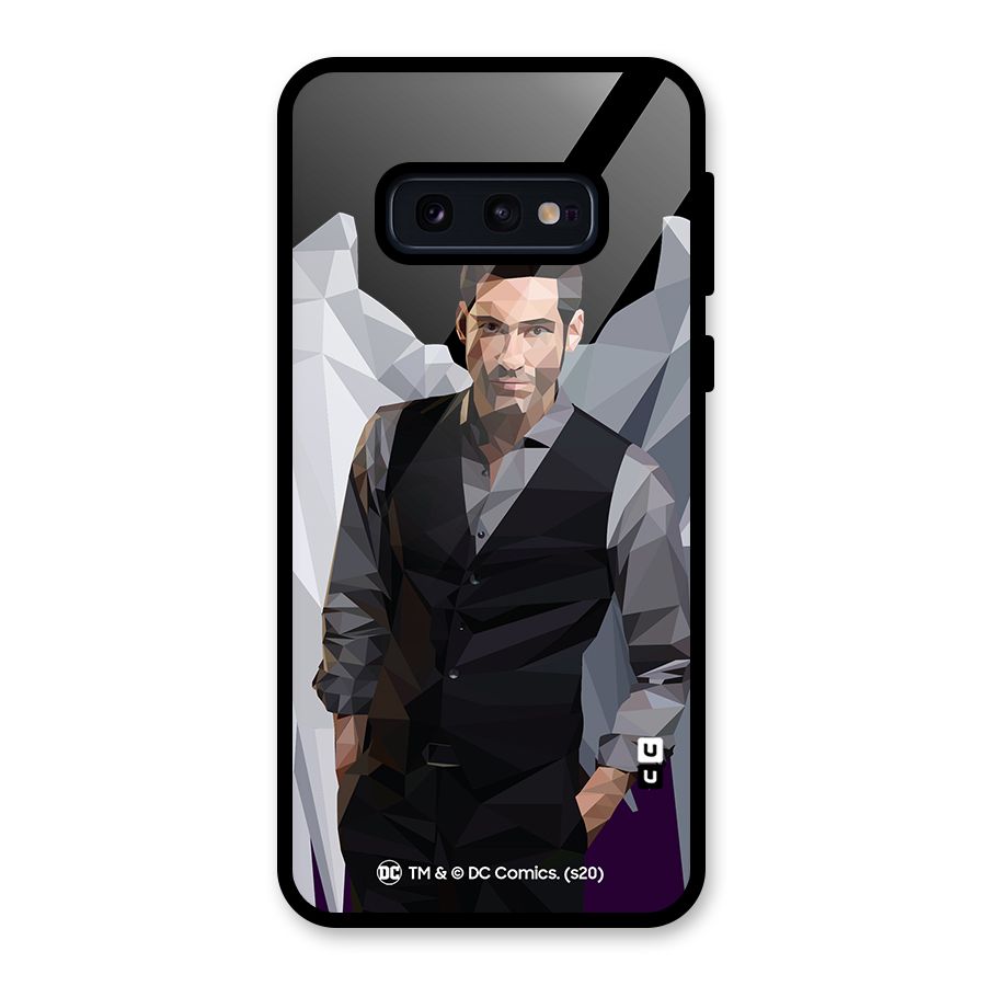 Lucifer Morningstar Art Abstract Glass Back Case for Galaxy S10e