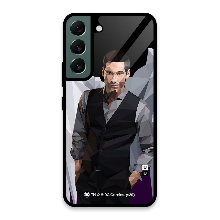Lucifer Morningstar Art Abstract Glass Back Case for Galaxy S22 5G