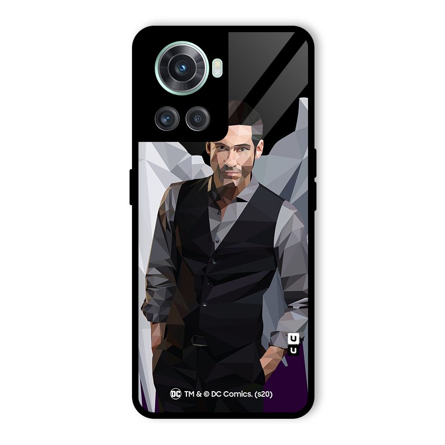 Lucifer Morningstar Art Abstract Glass Back Case for OnePlus 10R