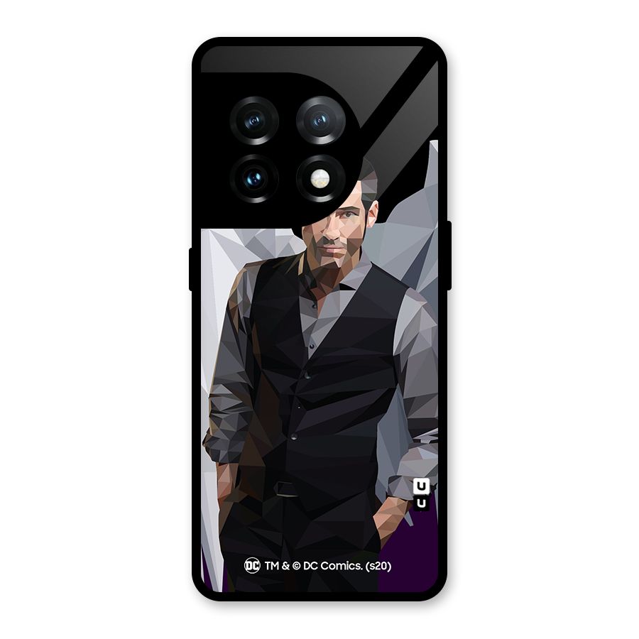 Lucifer Morningstar Art Abstract Glass Back Case for OnePlus 11