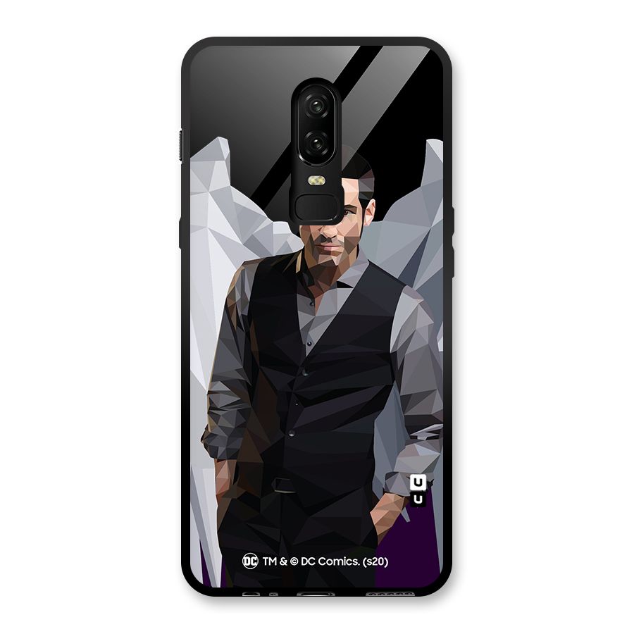 Lucifer Morningstar Art Abstract Glass Back Case for OnePlus 6