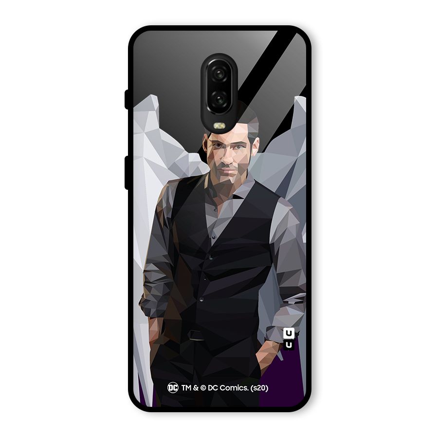 Lucifer Morningstar Art Abstract Glass Back Case for OnePlus 6T