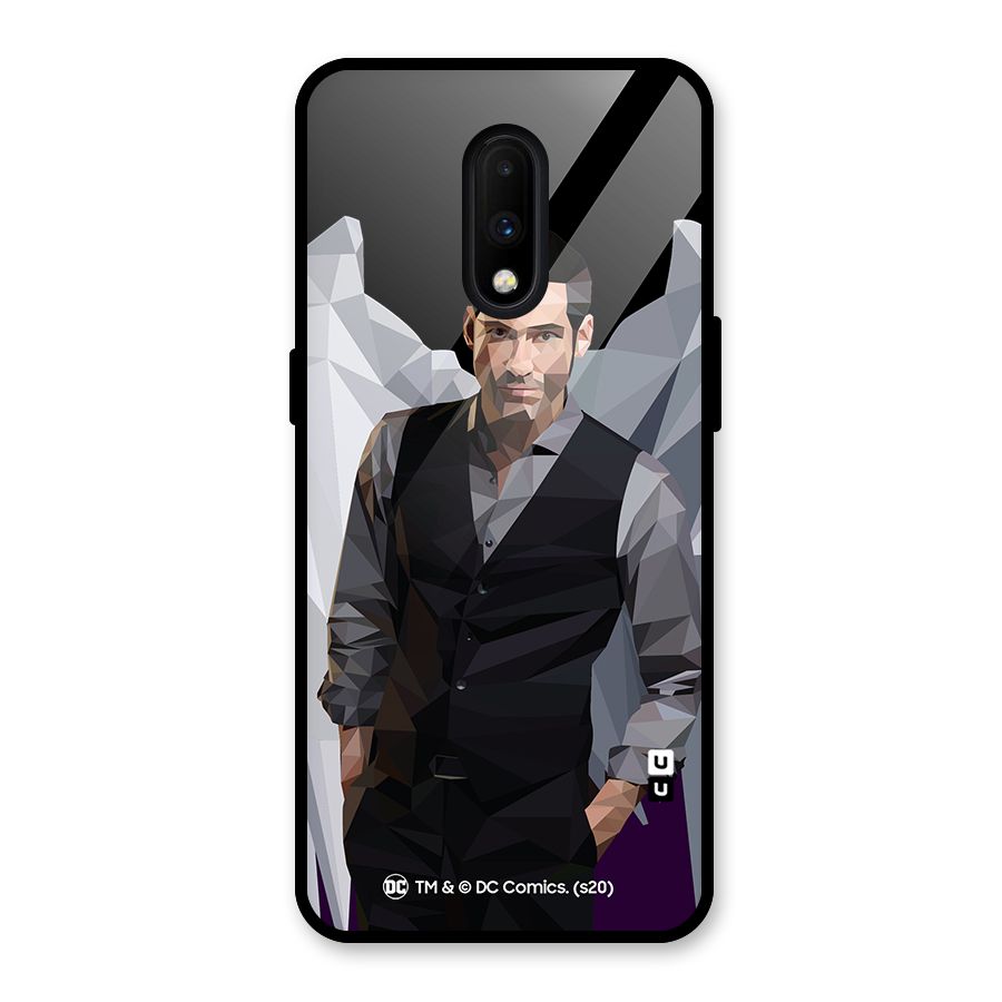 Lucifer Morningstar Art Abstract Glass Back Case for OnePlus 7