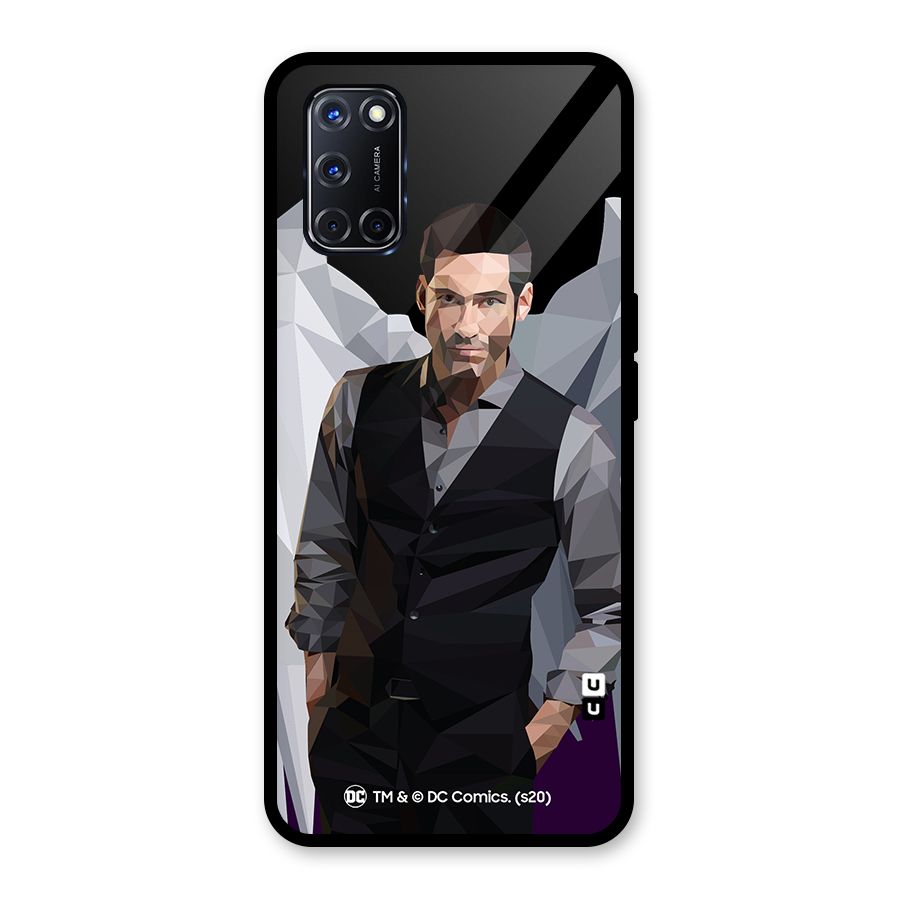 Lucifer Morningstar Art Abstract Glass Back Case for Oppo A52
