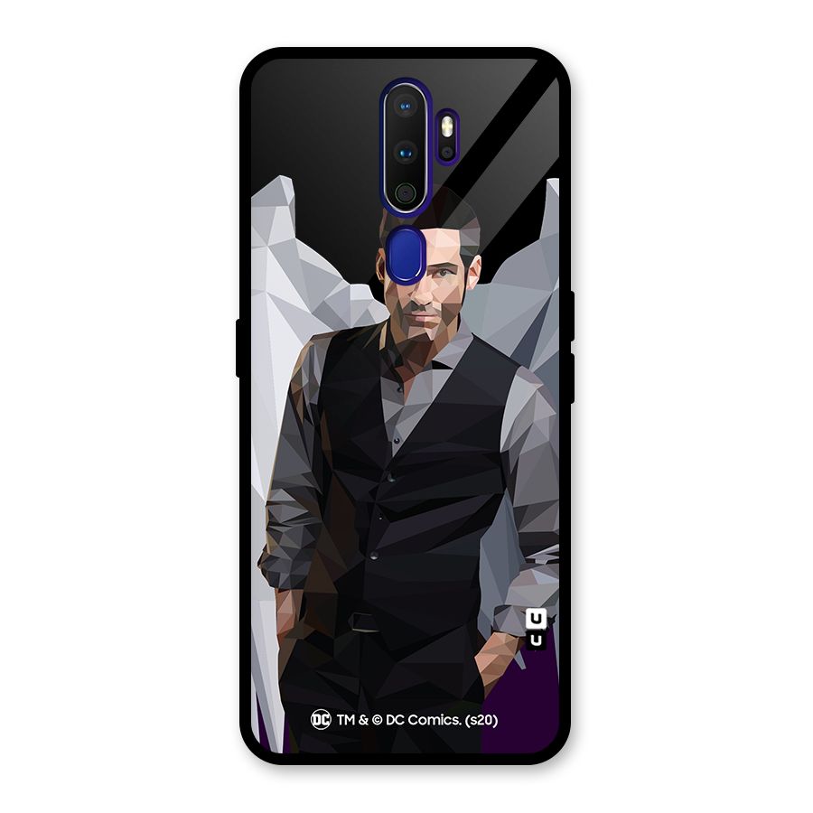Lucifer Morningstar Art Abstract Glass Back Case for Oppo A9 (2020)
