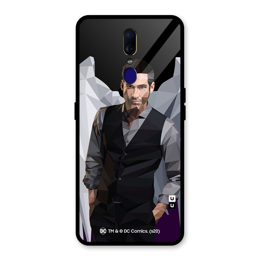 Lucifer Morningstar Art Abstract Glass Back Case for Oppo F11